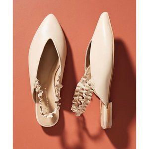 JEMMA RUFFLED SLINGBACK FLATS